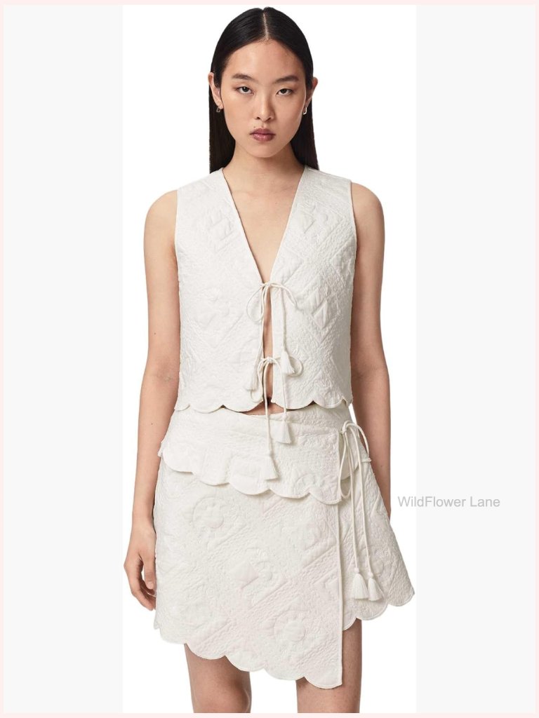 Womens Cotton V-Neck Sleeveless Blouse - Regular Fit Tie Front Top